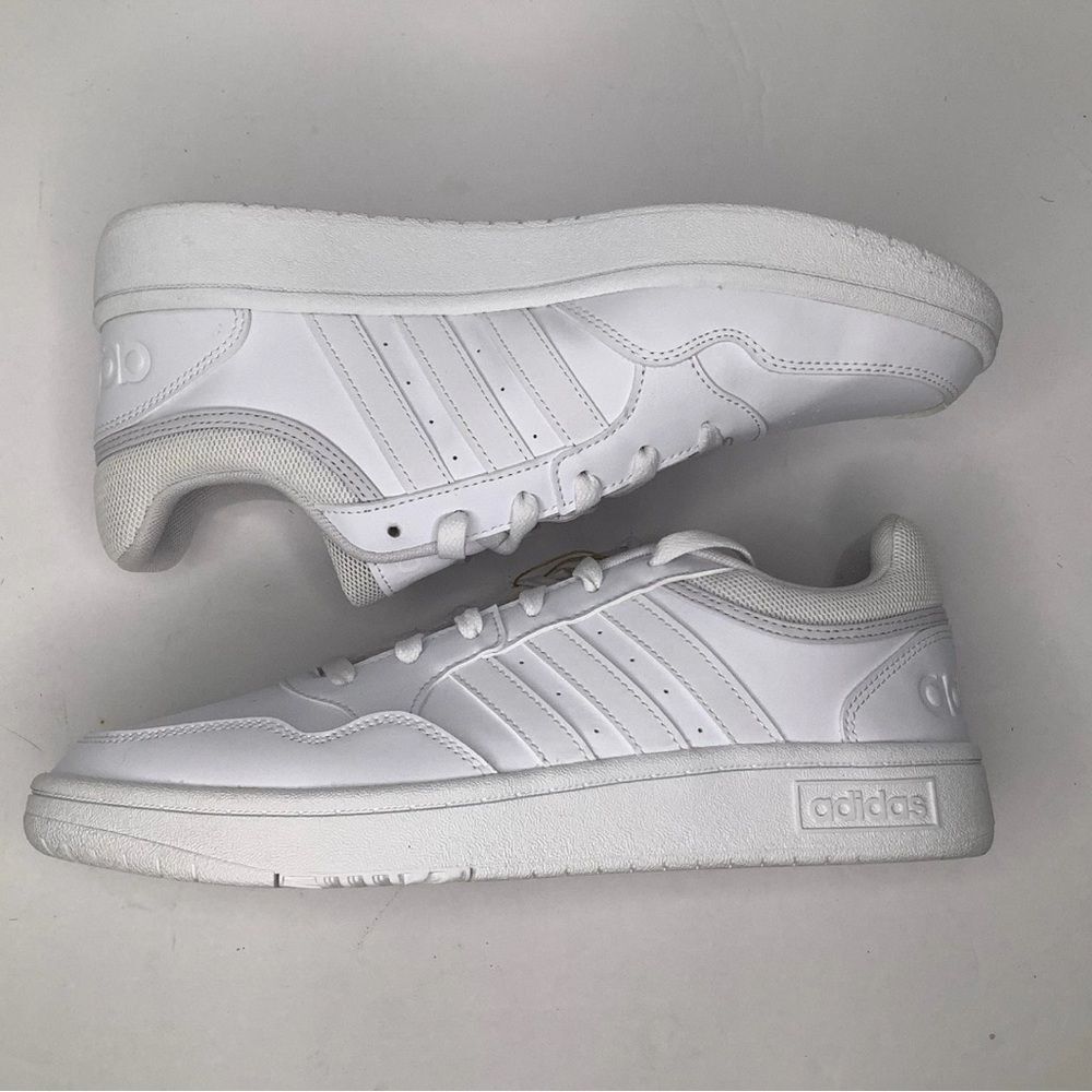 Adidas Hoops 3.0 Low Classic Vintage White Basketball Women Sneaker Shoes Sz 9.5 - Picture 7 of 9